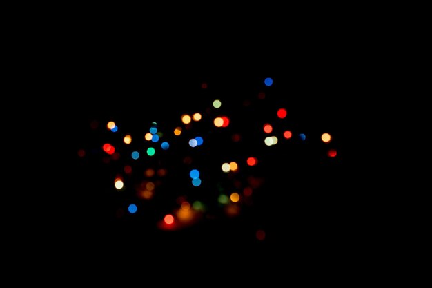 Background With multi color bokeh lights