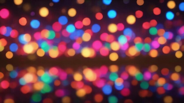 Background with multi color bokeh lights