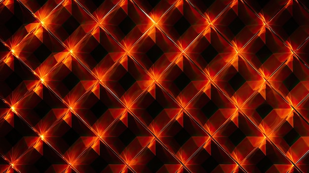 A background with neon orange diamonds arranged in a grid pattern