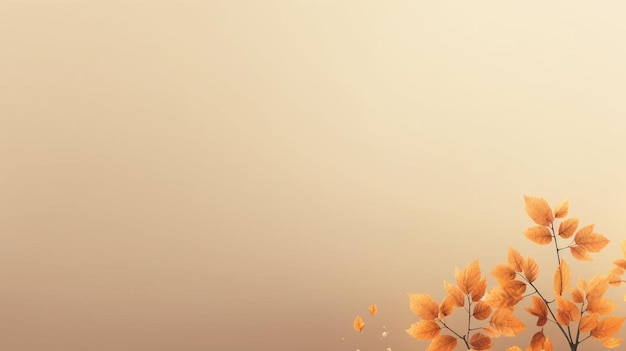 A background with orange flowers and leaves on it