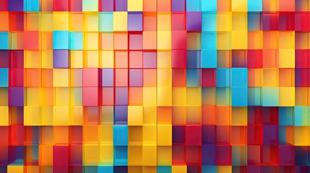 A background with parallel lines forming a grid in a vibrant color palette