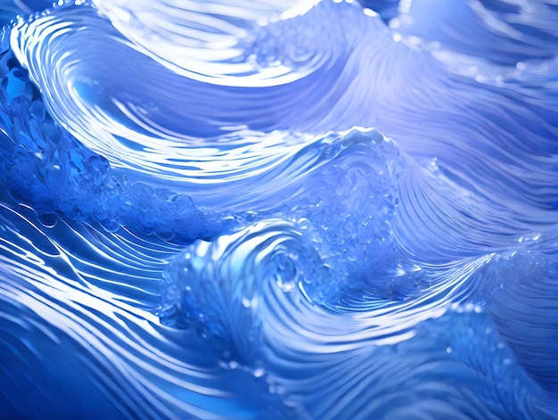 背景は青い色の海の波の壁紙