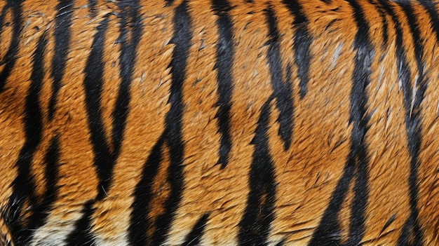 Foto sfondio con un disegno di strisce di tigre colore tigre sfondo pelle di tigre generativo ai