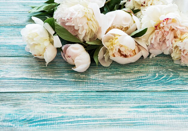 Background with peonies