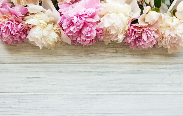 Background with peonies