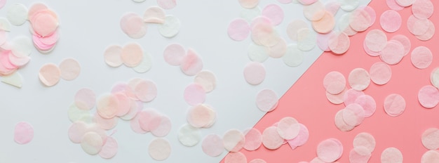 Background with pink confetti