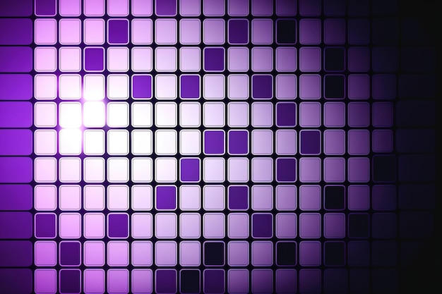 Background with a purple grid mosaic and inventive design templates