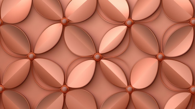Photo background with quatrefoils in copper rose color