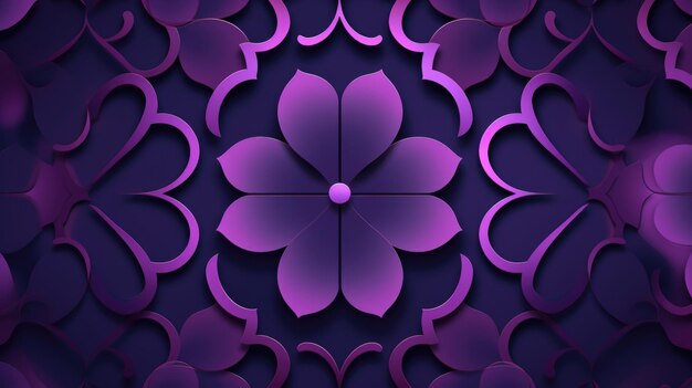 Background with quatrefoils in Purple color