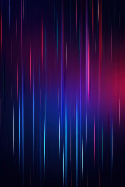 Photo background with redblue gradient lines and curves with imitation neon and fluorescence