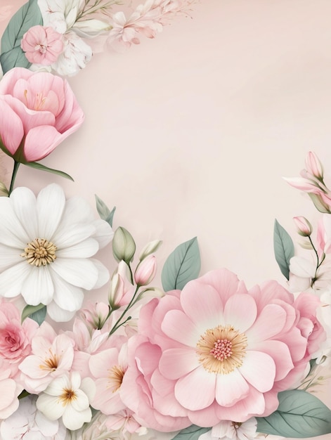 Photo background with roses ai