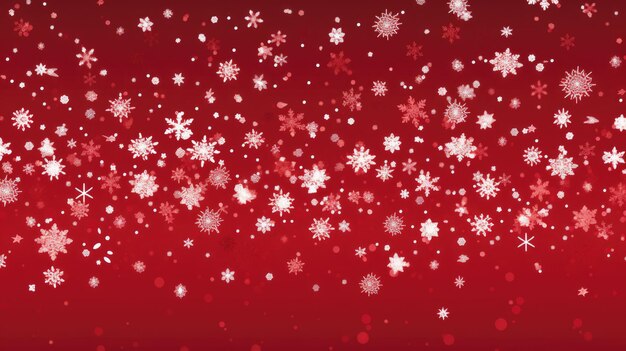 Background with snowflakes in Crimson color