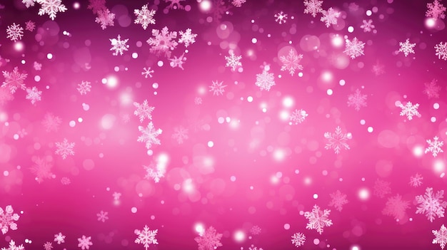 Background with snowflakes in Magenta color