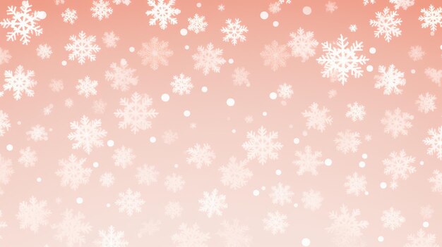 Background with snowflakes in Salmon color