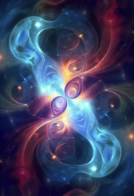 Background with space Abstract esoteric background digital painting