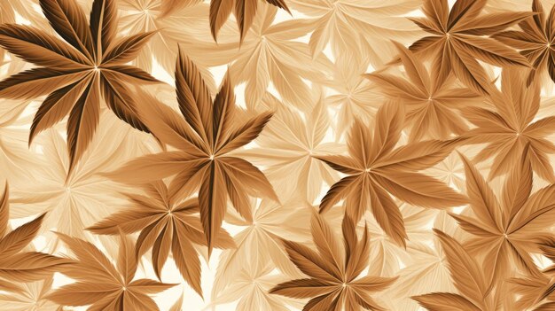 Photo background with tan marijuana leaves