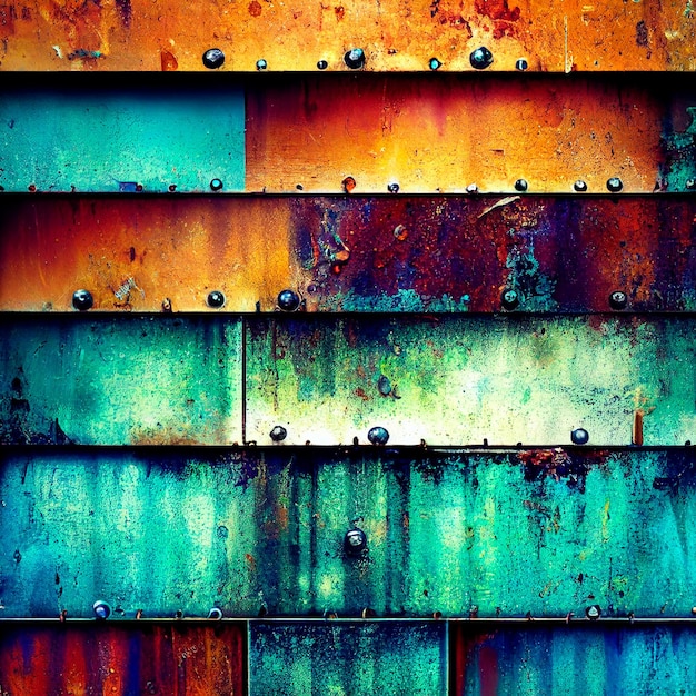 Background with texture of rusty metal sheets