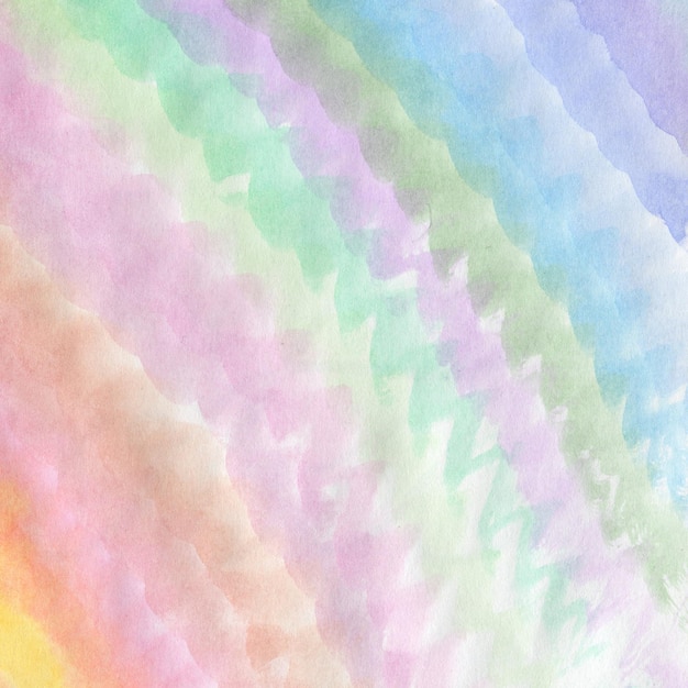 Photo background with watercolor rainbow colored zig zag stripes