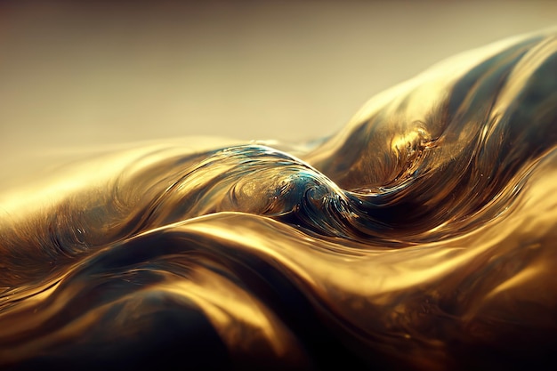 background with waves gold