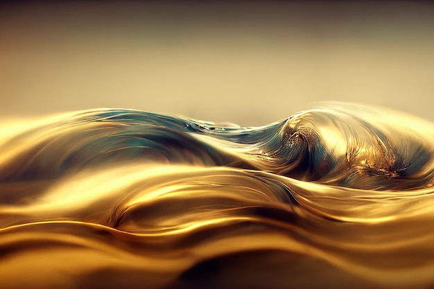 background with waves gold