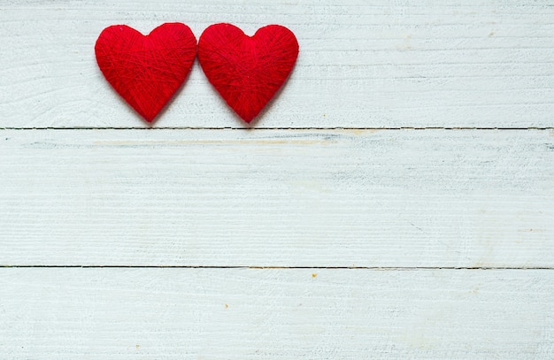 Background with wooden heart, Valentines day