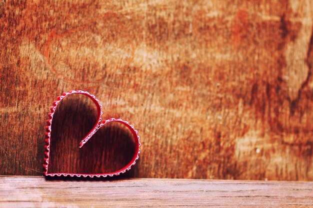 Background wood heart shape love