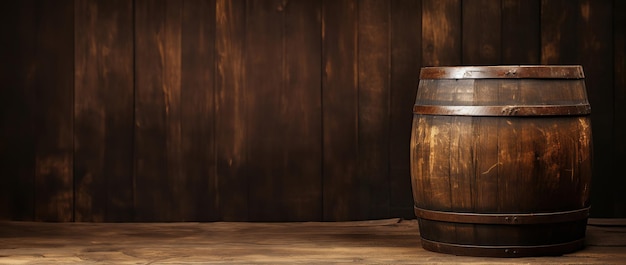 Background of wooden barrels