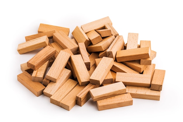 Background of wooden cubes. background image.