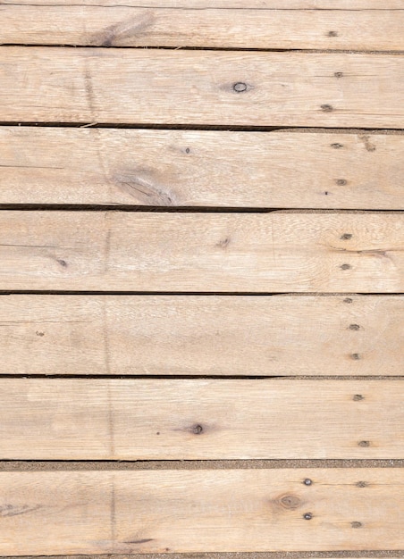 Background of wooden slats arranged horizontally