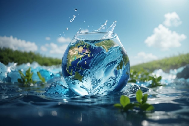 Background for the world water day