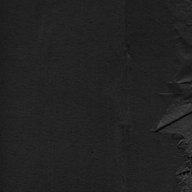 Background of wrinkled black cardboard