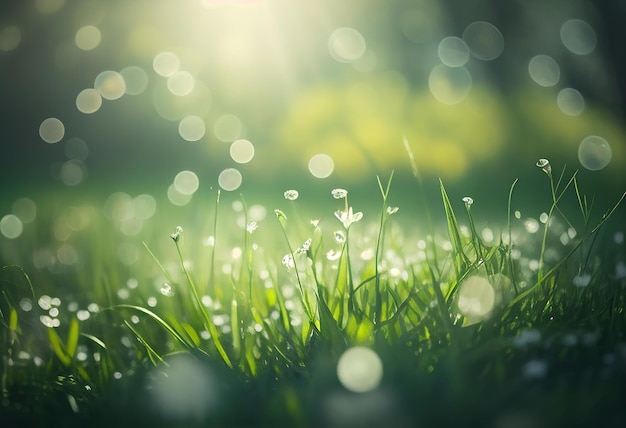 Backgrounds blur grassy flowers Vintage background little flowers nature beautiful toning design spring nature sun plants