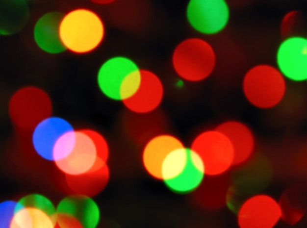 Backgrounds collection - Color photo of blurred Christmas lights at night