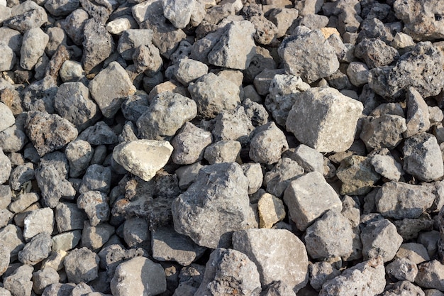 Backgrounds collection - texture consisting of rough stones on the ground