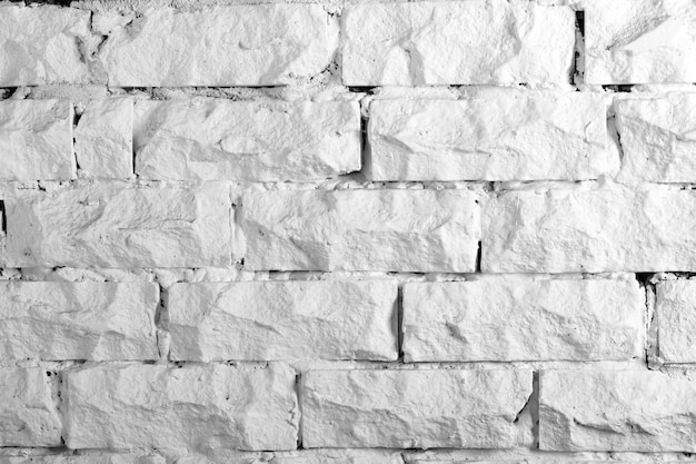 Backgrounds collection  White painted brick wall closeup texture