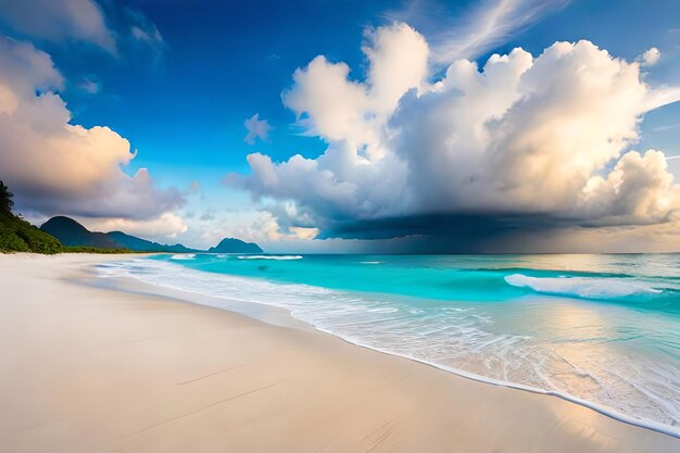 Backgrounds of the sea beaches blue coast and islands