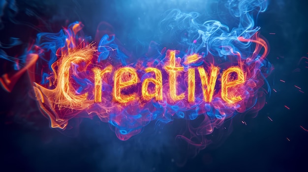 Backlighting Creativity concept art poster