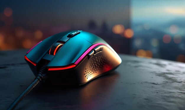 Backlit gaming computer mouse