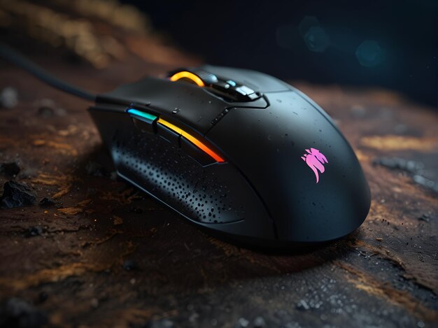 Backlit gaming computer mouse