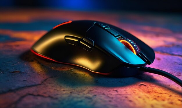 Backlit gaming computer mouse