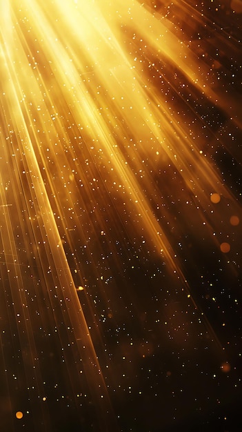 バックリットライトの光線 柔らかい光と金色の夕暮れの色 リグ・テクスチャー・エフェクト Y2K コラージュの背景