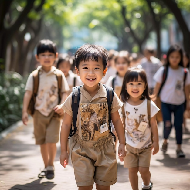 Backpack and Books Getting Ready for School Generative AI