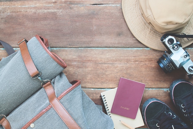 Backpack and passport