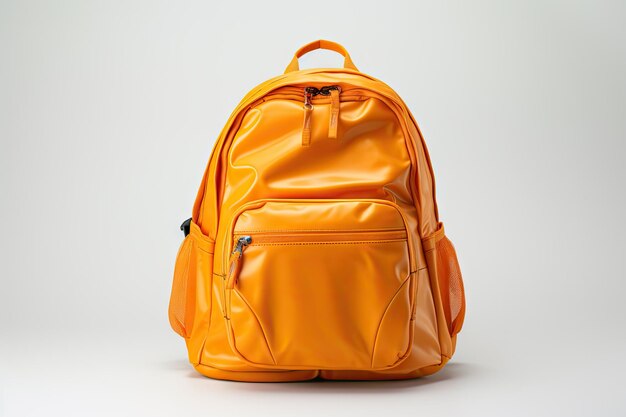 Backpack for school on a white surface