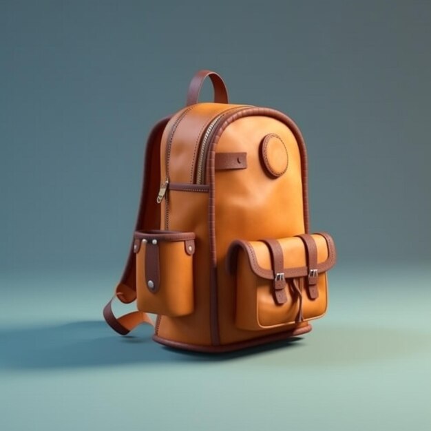 Backpack for student and traveler AI Generated