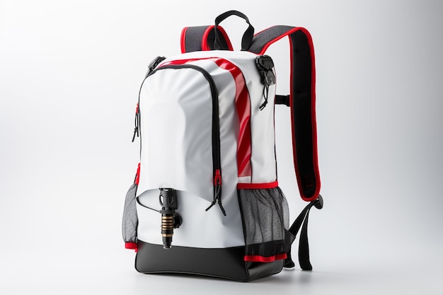 Backpack on a white background 3d rendering Front view