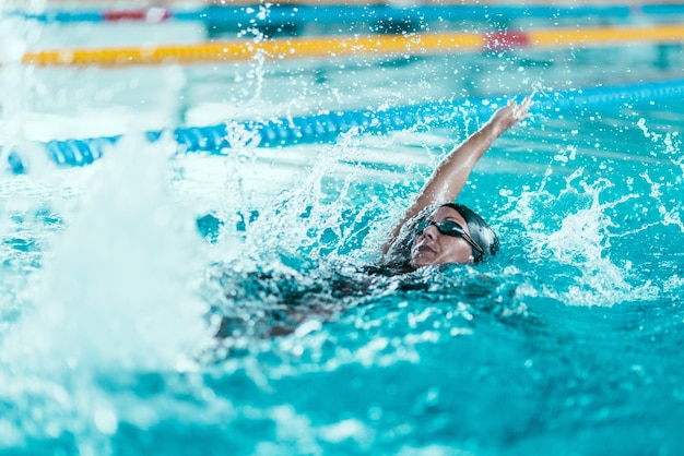 Backstroke swimmer