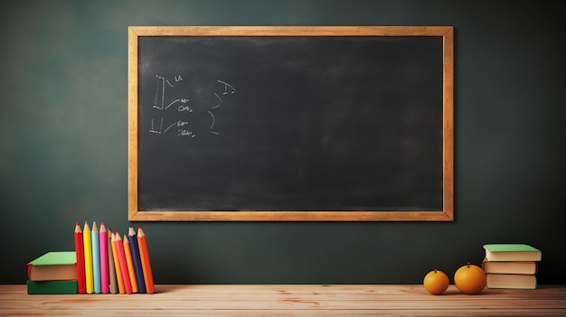 BacktoSchool Wiskunde Onderwijs Blackboard typen ruimte achtergrond sjabloon ontwerp voor uitnodigingen