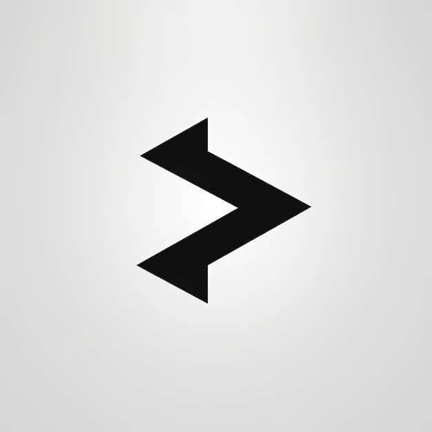 backward arrow icon flat in the style of serge najjar