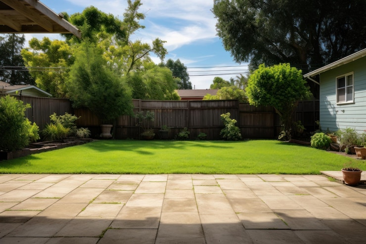 Photo backyard outdoors garden plant